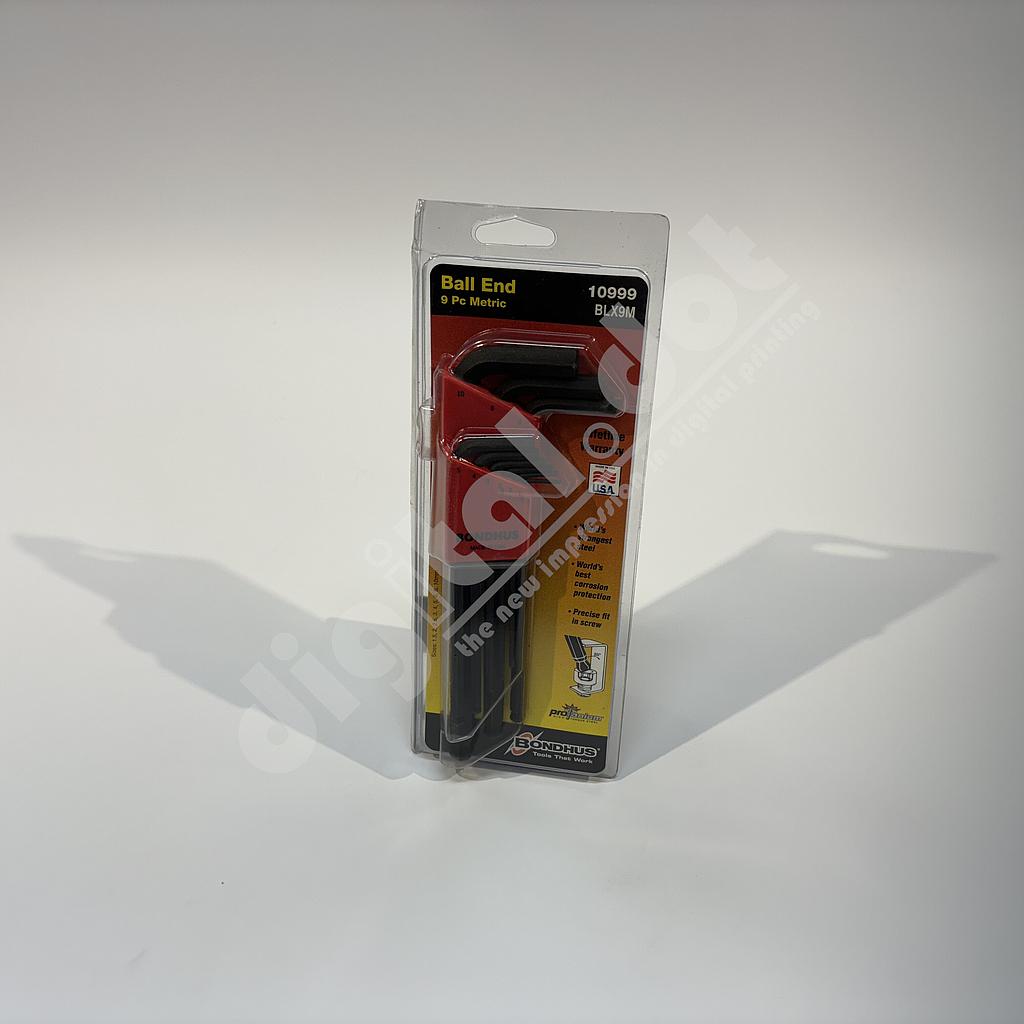 [TOO-2300006] Ball End Hex Key Set (Kit=9 Pcs - Metric)